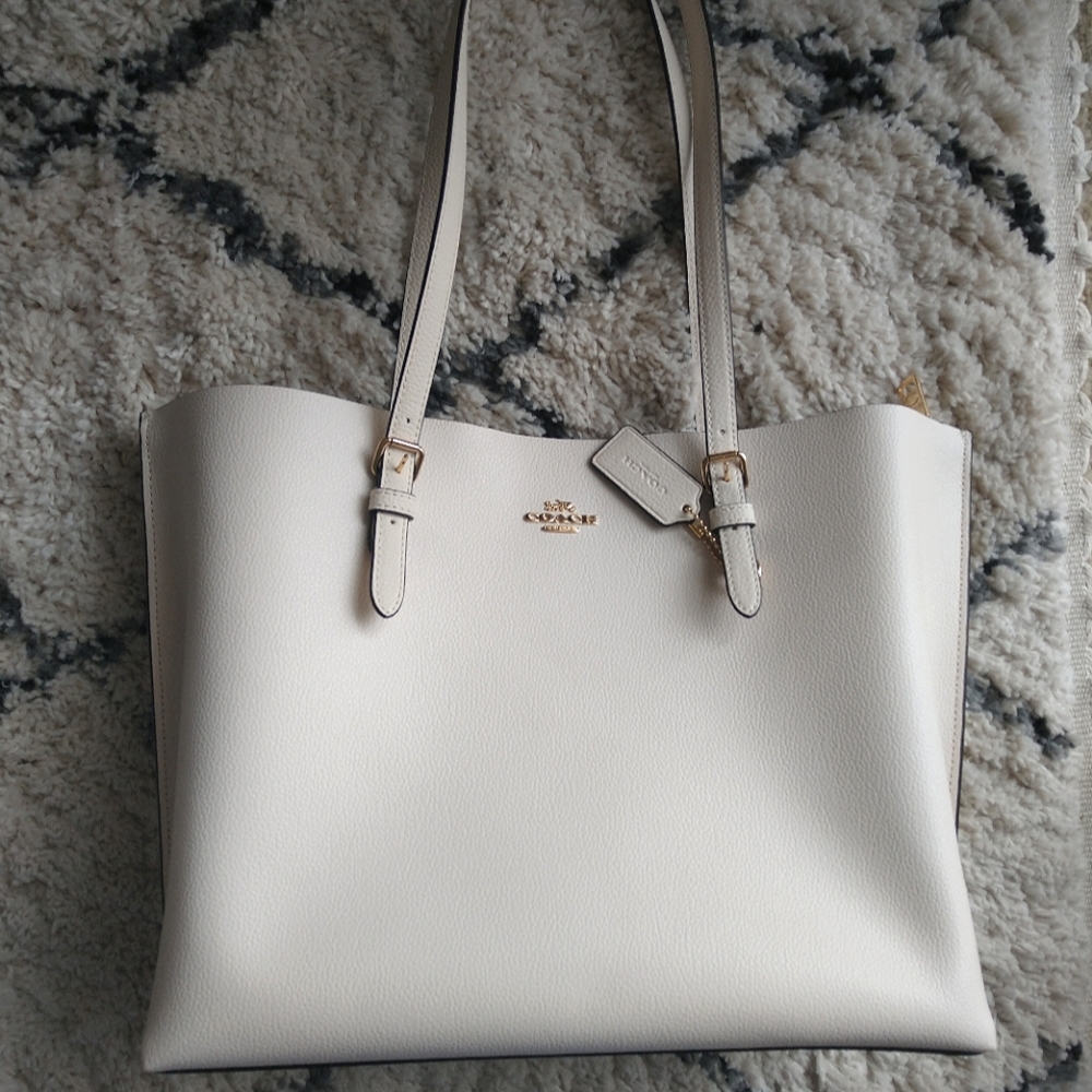 Coach Cream Top Handle Bag